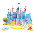 3D Blue Castle Puzzle